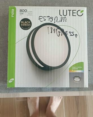 Lutec Rola Black Edition - Plafoniera Applique LED