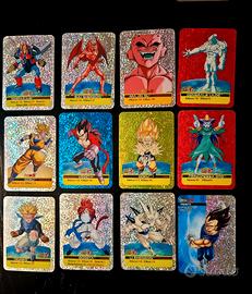 Lotto 12 Carte Olografiche Dragon Ball GT Edibas 
