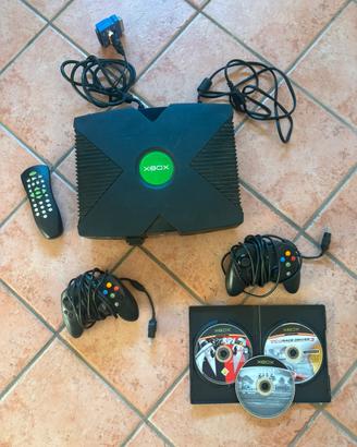 Console Xbox Originale + 2 Pad, Telecomando DVD
