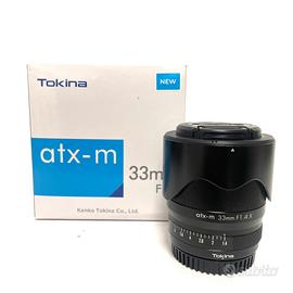 Tokina ATX-M 33mm f/1.4 per fuji Plus usato