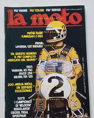 LA MOTO n. 5 1977 Prova Kawasaki Z750 Laverda 125