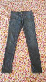 Sisley jeans 100% cotone non elastici slim skinny