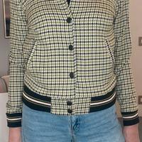 Giacca bomber Isa Le Mod in pied de poule - Taglia