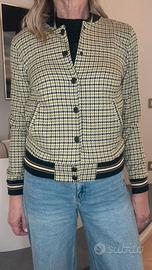 Giacca bomber Isa Le Mod in pied de poule - Taglia