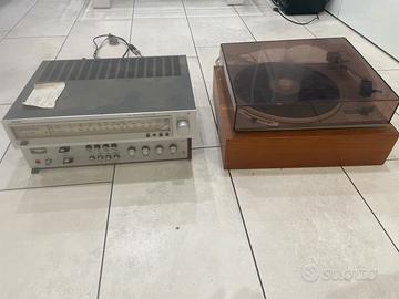 set completo Giradischi Lenco L70  radio amplifi