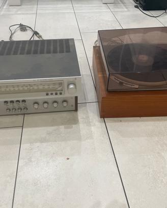 set completo Giradischi Lenco L70  radio amplifi