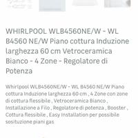 Piano induzione whirpool 4 Fuochi NUOVO