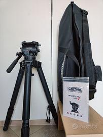 treppiede in carbonio Cartoni Stabilo con Focus HD