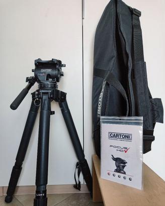 treppiede in carbonio Cartoni Stabilo con Focus HD