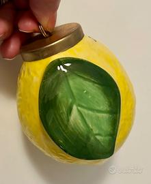 Decorazione in ceramica limone Originale Sicilia