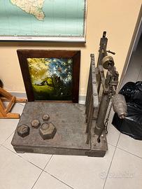 Bilancia a bascula con pesi