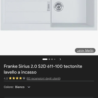 Lavello cucina 100x50