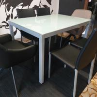 tavolo in vetro allungabile 