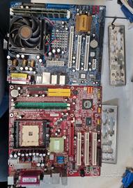2 mainboard AMD socket 754 e accessori AGP e PCI-E