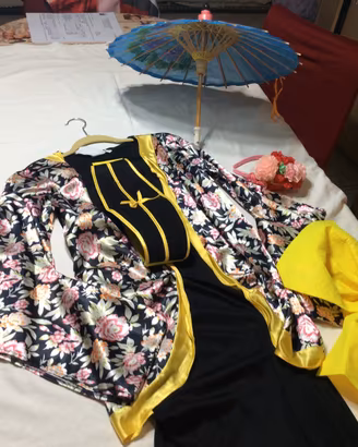 Vestito carnevale bambina 6 -8 anni kimono