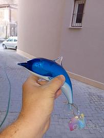 delfino in vetro 