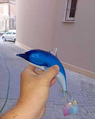 delfino in vetro 