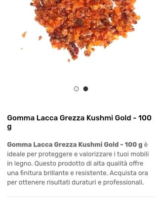 gommalacca a pietre