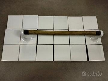 Cottoveneto,kit porta rotolo,2supporti e bastone