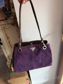 Borsa viola e marrone vintage vintage non so