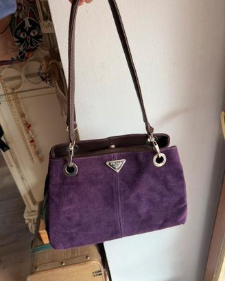 Borsa viola e marrone vintage vintage non so