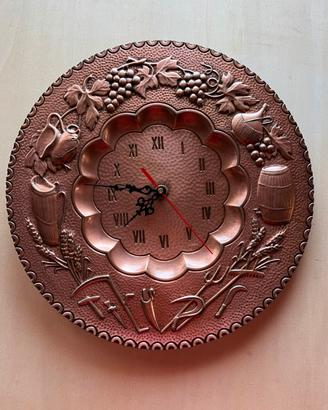 Orologio da parete in rame lucido quattro stagioni