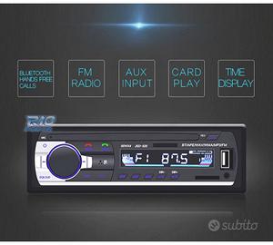 AUTORADIO 1 DIN BLUETOOTH MP3 USB SD AUX