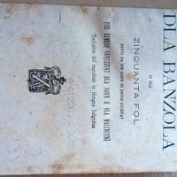 libro antico  dla blanzola  Zanichelli 