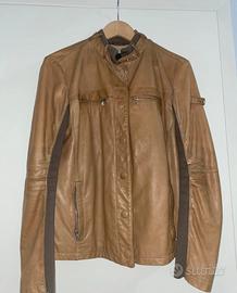 Giubbotto biker in pelle donna Peuterey