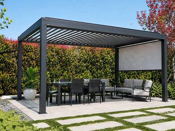 Pergola bioclimatica su misura – design moderno