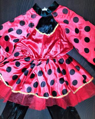vestito carnevale Coccinella 1-2 anni