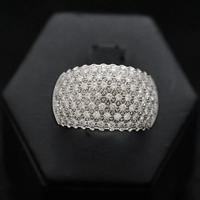 ANELLO A FASCIA ORO 18KT PAVE' DI DIAMANTI 1,02 CT