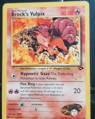Brock's Vulpix Wizard promo gold
