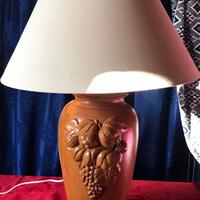 Grande Lampada da tavolo terracotta vintage