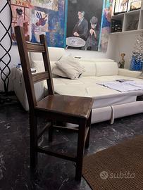 sedia in legno
