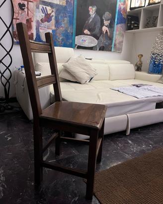 sedia in legno