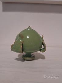 Pumo di Grottaglie in ceramica verde