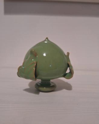 Pumo di Grottaglie in ceramica verde
