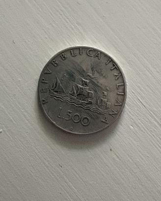 Italia LOTTO 5 Monete 500 LIRE ARGENTO CARAVELLE
