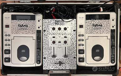 DJ Console Karma: CDJ-100 e Mixer MX-100 con case