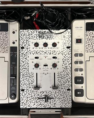 DJ Console Karma: CDJ-100 e Mixer MX-100 con case