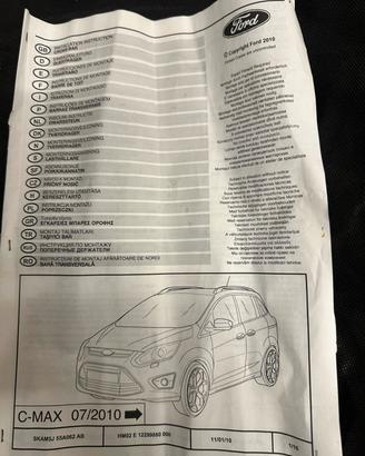 Barre portatutto FORD C MAX 2011