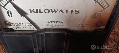 WATTMETRO ANALOGICO VINTAGE