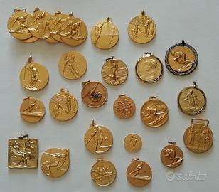 Medaglie sportive "oro" - "argento" - "bronzo"