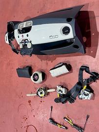 CRUSCOTTO CON KIT AIRBAG BAINCO-AVORIO FIAT 500