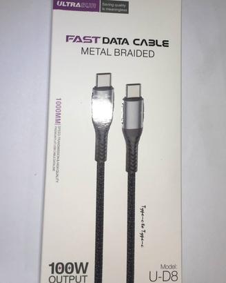 Cavo dati veloce da 100 W doppio tipo C
