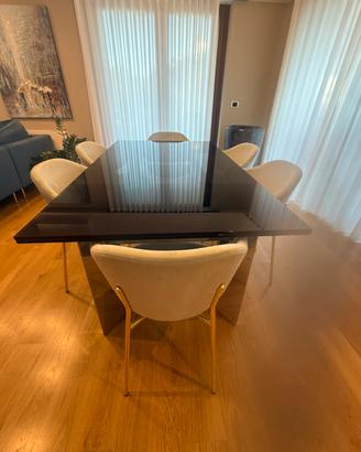 Elegante Tavolo da pranzo con sedie Calligaris
