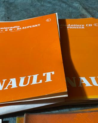 Raccolta manuali renault originali