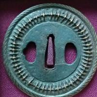 Tsuba antica giapponese stile shingen