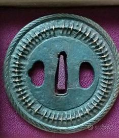 Tsuba antica giapponese stile shingen